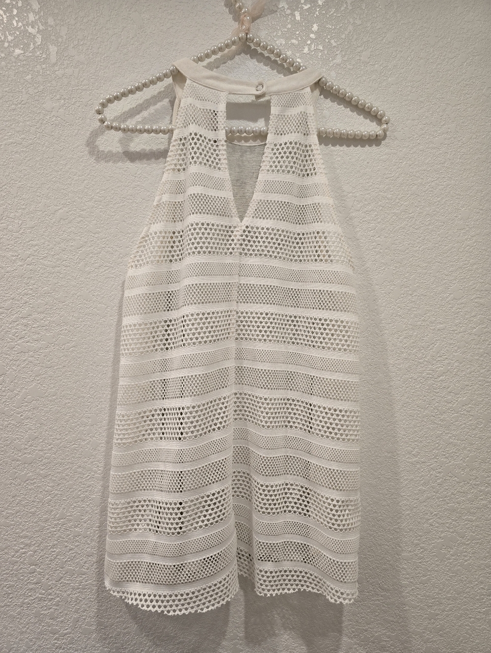 Miss Me White Tank Top Embellished With Rhinestones  L - Picture 2 of 6